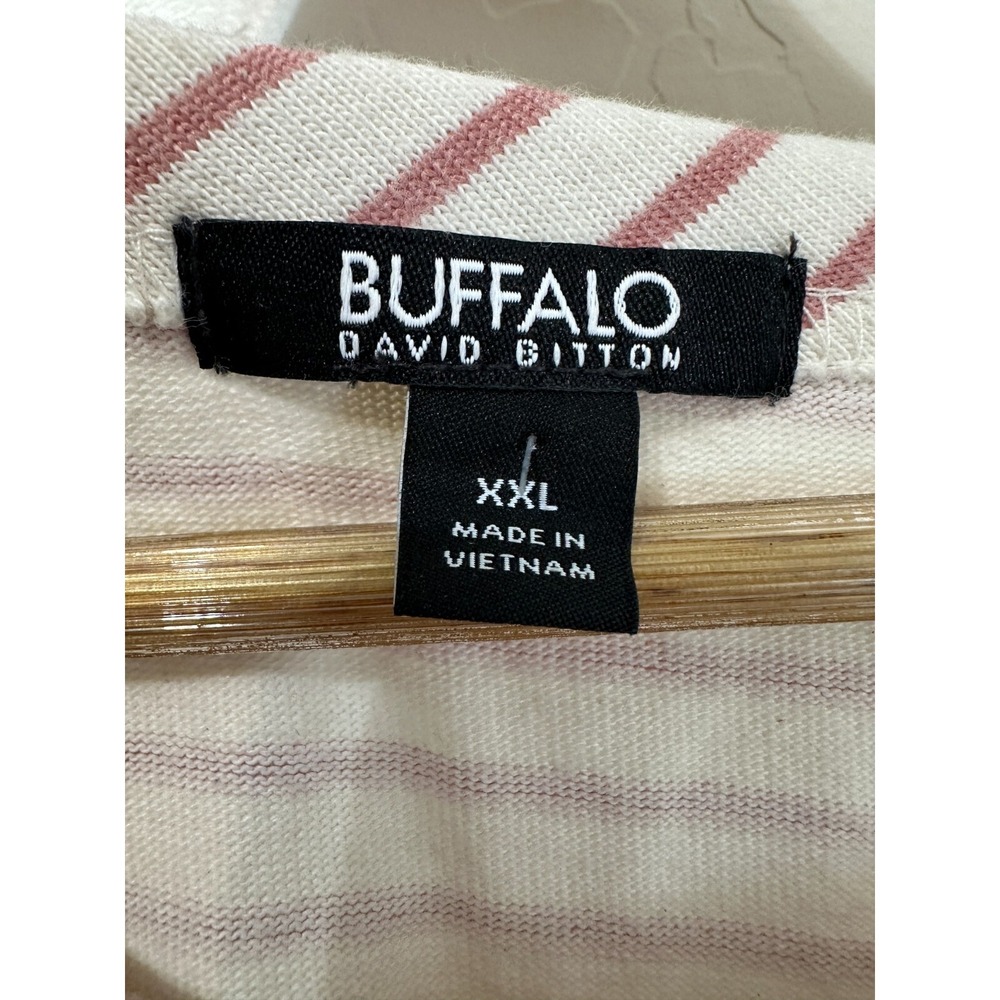 Buffalo Womans Tennis Prep Striped T shirt Dress Size XL Beachy Minimal Vacay - Picture 4 of 13